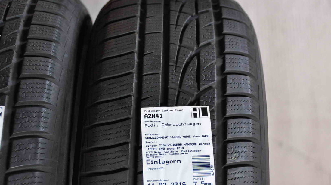 ANVELOPE IARNA Hankook Winter Icept Evo 215/60 R16