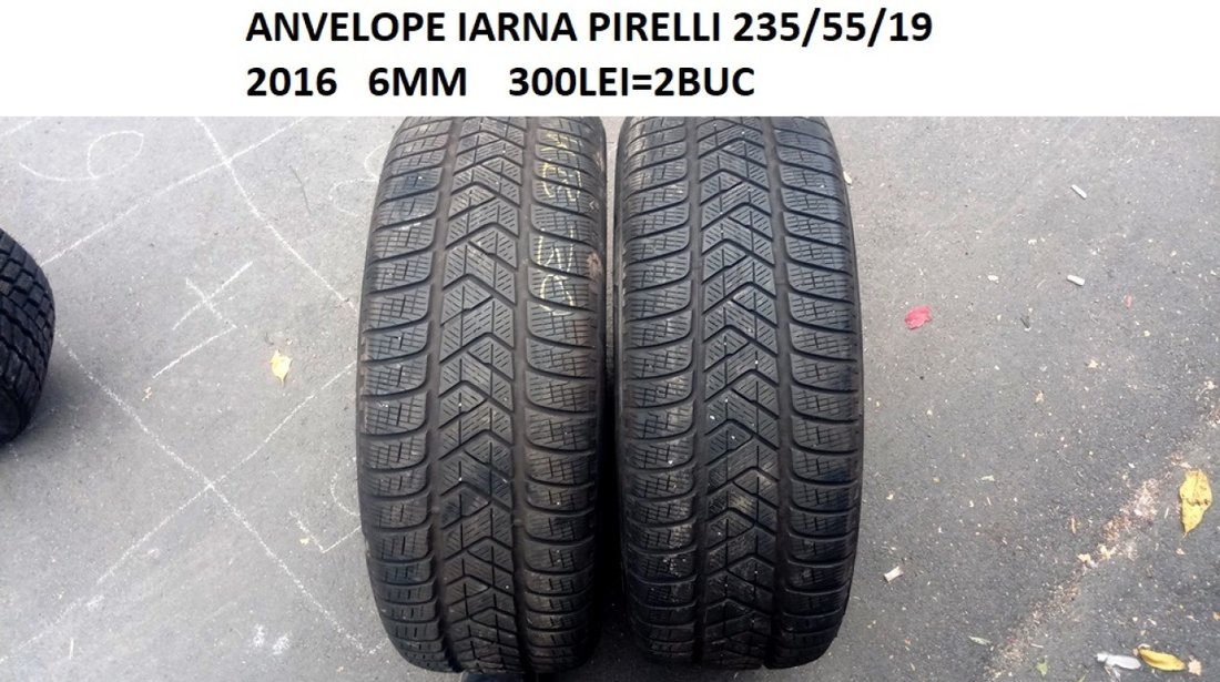 ANVELOPE IARNA PIRELLI 235/55/19   2016   6MM    300LEI=2BUC fara defecte