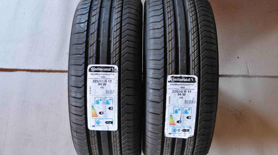 Anvelope Vara Noi 17 inch RunFlat Continental ContiSportContact 5 225/50 R17