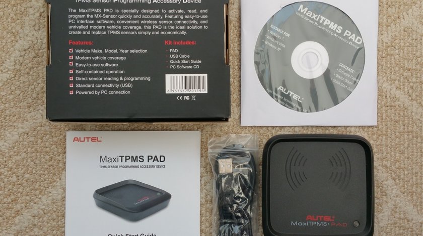 Aparat Autel MaxiTPMS PAD TPMS - programare senzori presiune pneuri multimarca