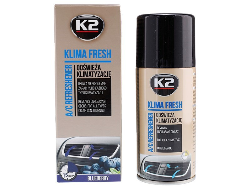Aparat De Reîmprospătare Pentru Aer Condiționat Clima Fresh, Afine, 150 Ml K2-01644