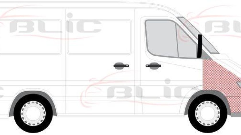 Aparatoarea aripei MERCEDES-BENZ SPRINTER 2-t platforma / podwozie 901 902 Producator BLIC 6504-02-3546422P