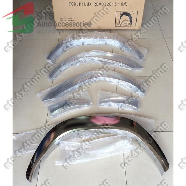 APARATORI ARIPA/OVERFENDER CROMATE TOYOTA HILUX REVO 2016+ [OE DESIGN]