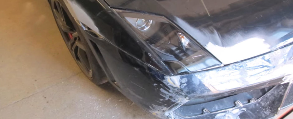 Aproape a terminat de reparat un LAMBORGHINI care trebuia sa ajunga la fier vechi. Cum arata masina