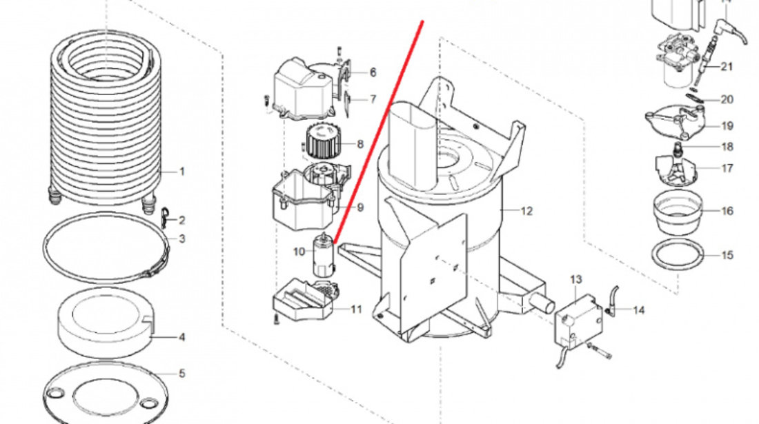 AR-3524390 Motor cu ventilator si suport pentru MPX 150HL