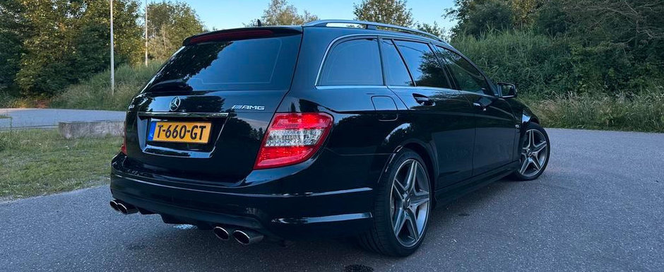 Ar putea fi chilipirul anului. Un Mercedes C63 AMG cu motor V8 de 6.2 litri se vinde acum cu doar 24.000 de euro