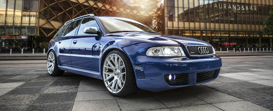 Arata atat de bine incat l-am putea deochea. In plus, acest RS4 din 2001 ofera la fel de multa putere precum un F40 Arata atat de bine incat l-am putea deochea. In plus, acest RS4 din 2001 ofera la fel de multa putere precum un F40