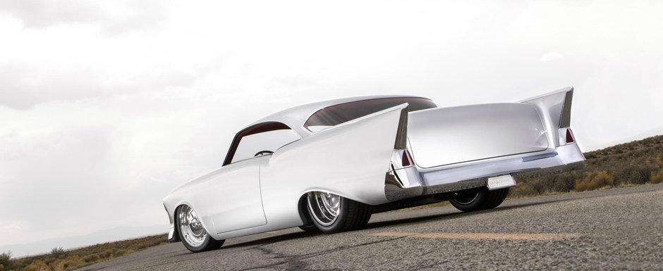 Arata ca un Chevrolet din '57 dar de fapt este un proiect unicat. Masina cu 1.800 CP sub capota este de vanzare