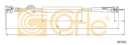 Arbore tahometru FIAT SCUDO combinato (220P) (1996 - 2006) COFLE S07101 piesa NOUA
