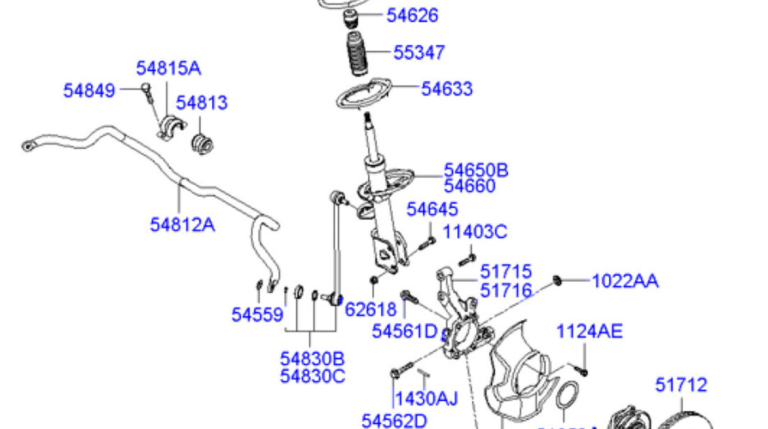 Arc elicoidal punte fata Hyundai Santa Fe II HYUNDAY OE 54630-2B420