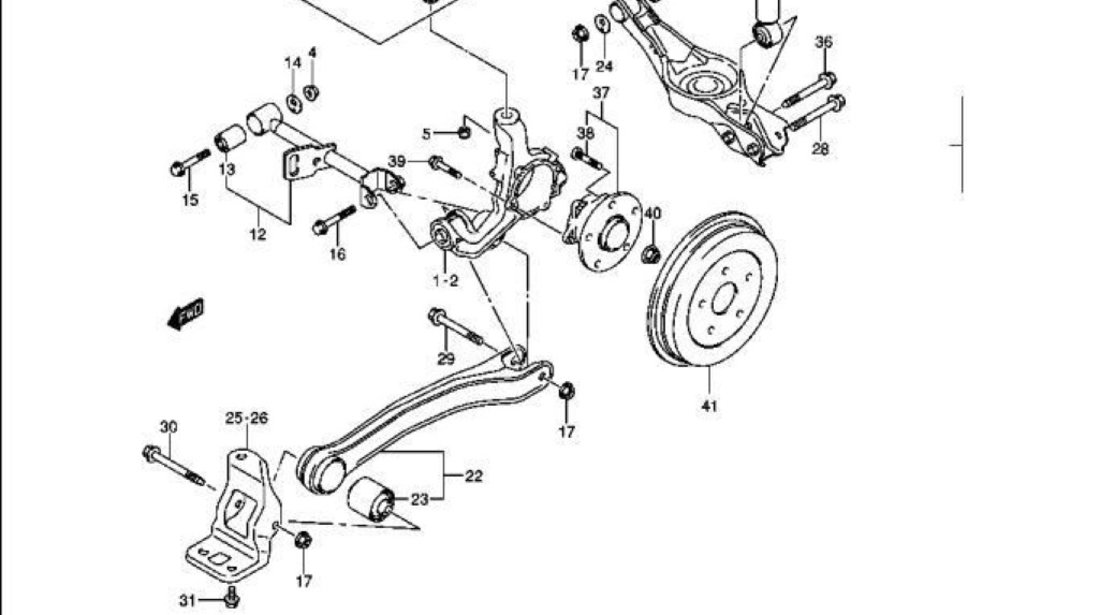 Arc elicoidal punte spate Suzuki Grand Vitara II SUPLEX 41311-64J00