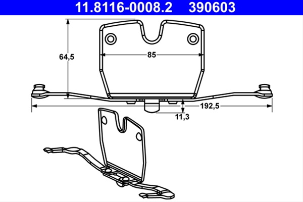Arc, Etrier Frana Ate Bmw 11.8116-0008.2