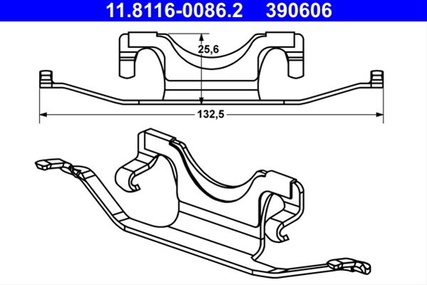 Arc, Etrier Frana Ate Mercedes-Benz 11.8116-0086.2