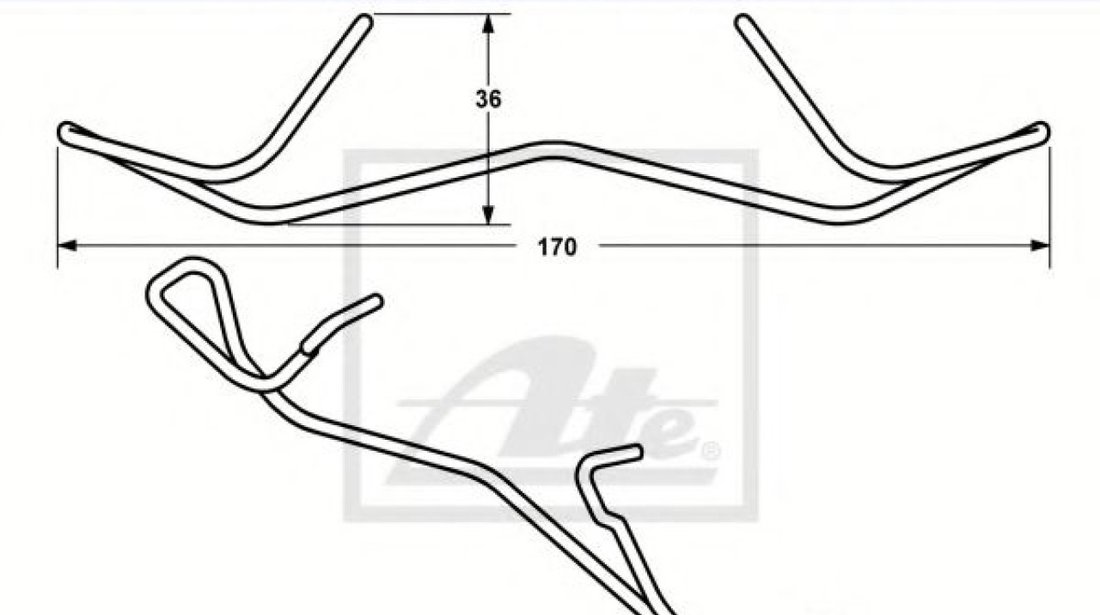 Arc, etrier frana AUDI A3 Cabriolet (8P7) (2008 - 2013) ATE 11.8116-0351.1 piesa NOUA