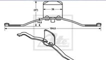 Arc, etrier frana AUDI A4 Avant (8ED, B7) ATE 11.8...