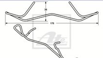 Arc, etrier frana AUDI A5 (8T3) (2007 - 2016) ATE ...