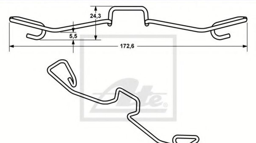 Arc, etrier frana AUDI A6 (4B2, C5) (1997 - 2005) ATE 11.8116-0299.1 piesa NOUA