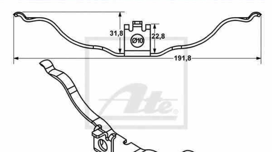 Arc etrier frana AUDI A8 4H ATE 11.8116-0018.2