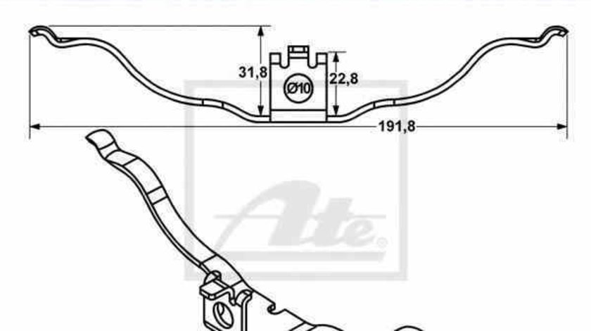 Arc etrier frana AUDI A8 4H ATE 11.8116-0018.2