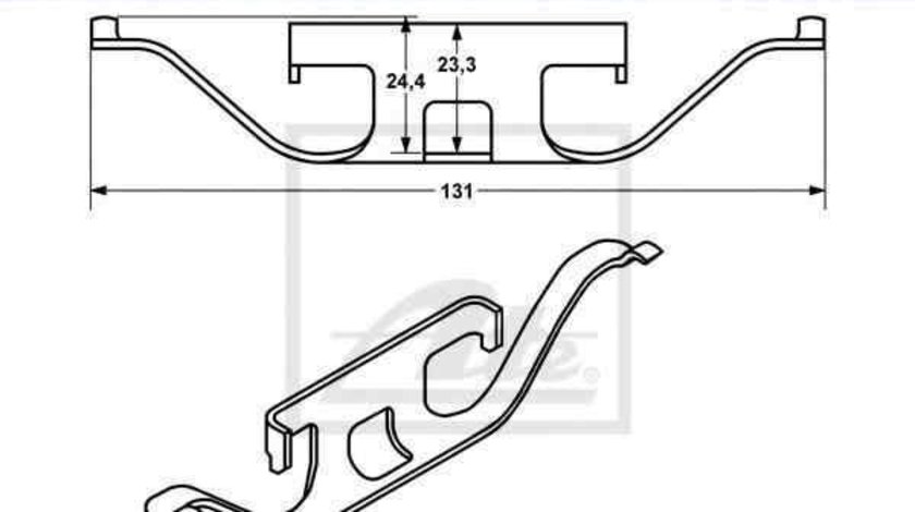 Arc, etrier frana BMW 7 (E65, E66, E67) ATE 11.8116-0296.1