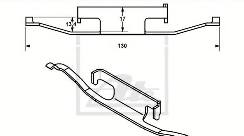 Arc, etrier frana BMW Seria 1 Cabriolet (E88) (2008 - 2013) ATE 11.8116-0066.1 piesa NOUA