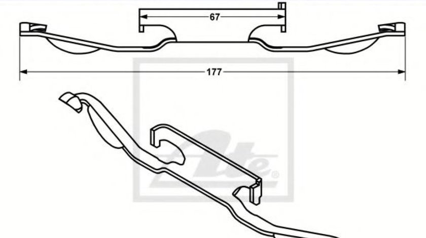 Arc, etrier frana BMW Seria 3 Cabriolet (E36) (1993 - 1999) ATE 11.8116-0206.1 piesa NOUA