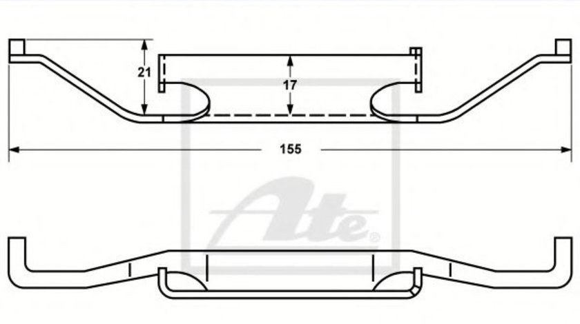 Arc, etrier frana BMW Seria 3 Cabriolet (E46) (2000 - 2007) ATE 11.8116-0083.1 piesa NOUA