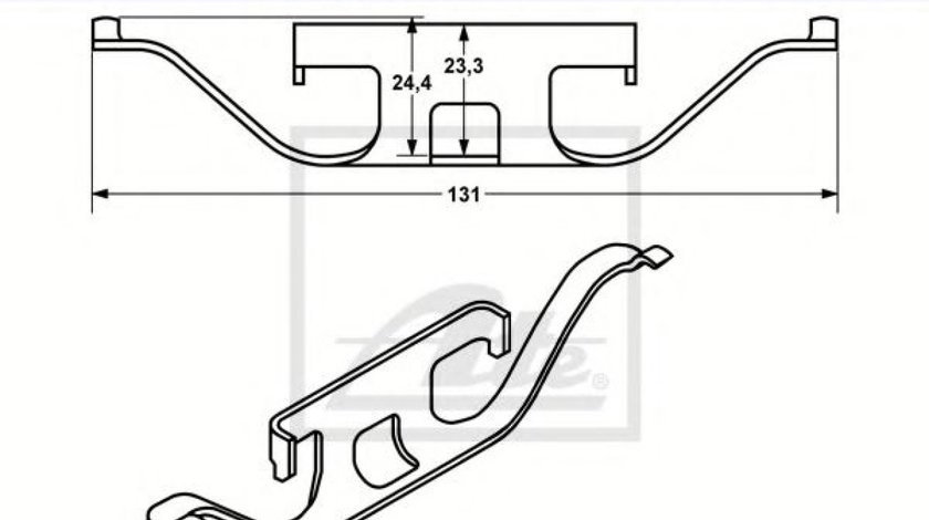 Arc, etrier frana BMW Seria 3 Cabriolet (E46) (2000 - 2007) ATE 11.8116-0296.1 piesa NOUA