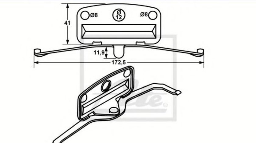 Arc, etrier frana BMW Seria 3 Cabriolet (E93) (2006 - 2013) ATE 11.8116-0315.2 piesa NOUA