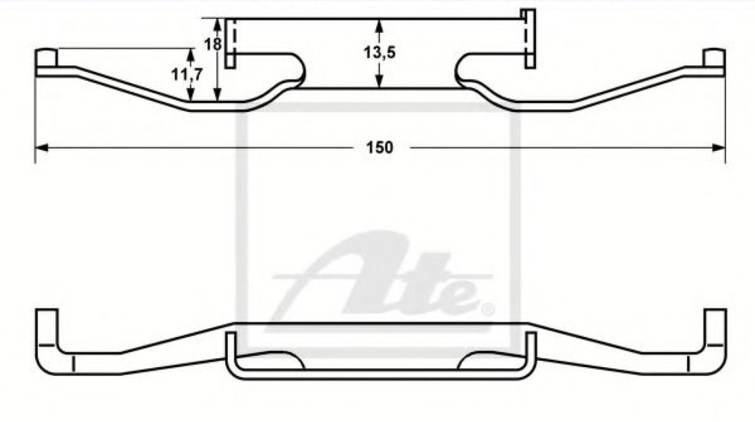 Arc, etrier frana BMW Seria 3 Cupe (E36) (1992 - 1999) ATE 11.8116-0109.1 piesa NOUA