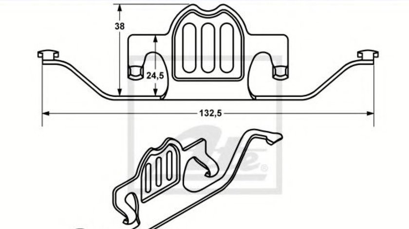 Arc, etrier frana BMW Seria 6 (E63) (2004 - 2010) ATE 11.8116-0330.1 piesa NOUA