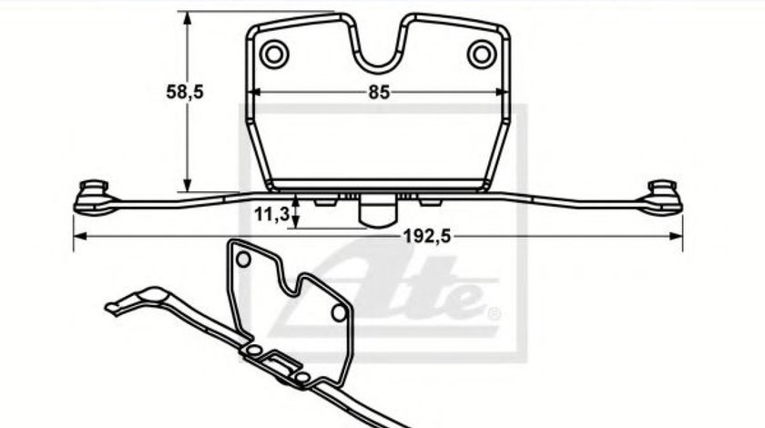 Arc, etrier frana BMW Seria 7 (F01, F02, F03, F04) (2008 - 2015) ATE 11.8116-0007.2 piesa NOUA