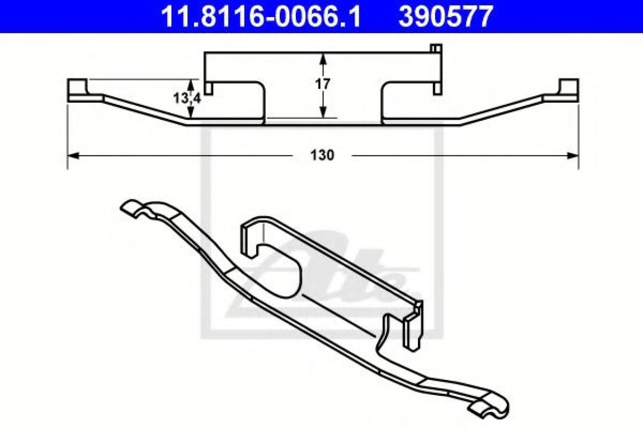 Arc, etrier frana BMW X1 (E84) (2009 - 2015) ATE 11.8116-0066.1 piesa NOUA