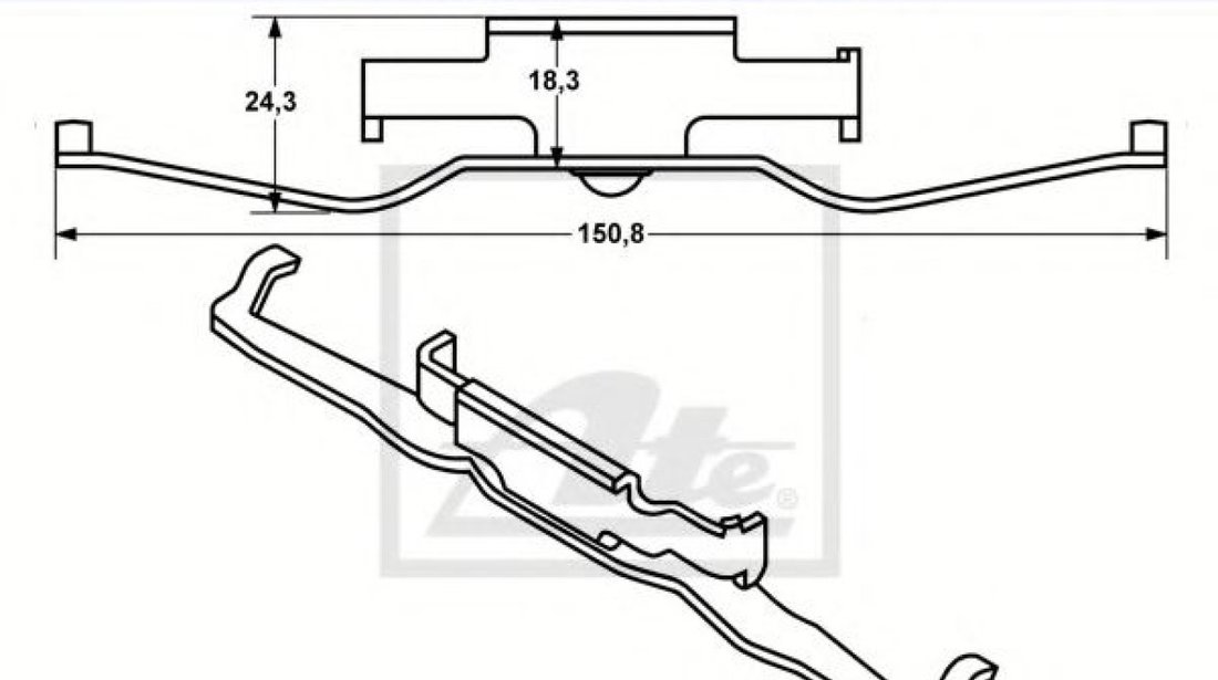 Arc, etrier frana BMW X5 (E53) (2000 - 2006) ATE 11.8116-0290.2 piesa NOUA