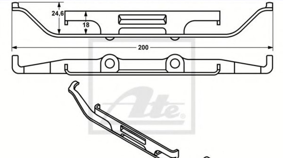 Arc, etrier frana BMW X5 (E53) (2000 - 2006) ATE 11.8116-0334.2 piesa NOUA