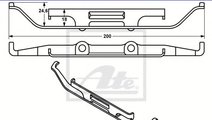 Arc, etrier frana BMW X5 (E53) (2000 - 2006) ATE 1...