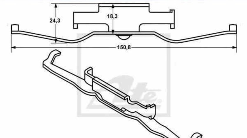 Arc etrier frana BMW X5 E53 ATE 11.8116-0290.2