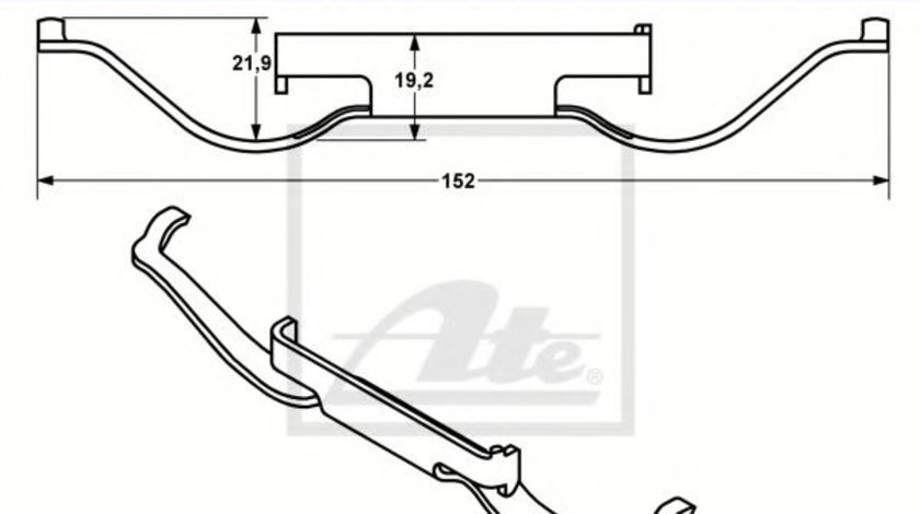 Arc, etrier frana CITROEN C4 Grand Picasso II (2013 - 2016) ATE 11.8116-0326.1 piesa NOUA