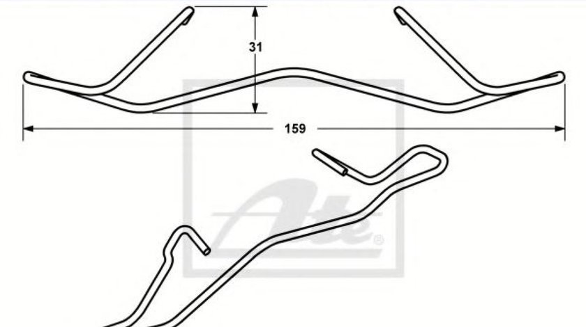 Arc, etrier frana CITROEN C4 I (LC) (2004 - 2011) ATE 11.8116-0356.1 piesa NOUA