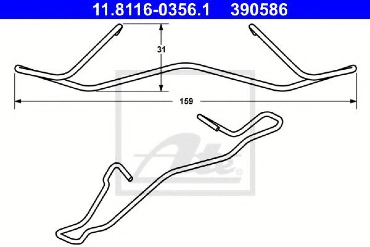 Arc, etrier frana CITROEN C4 Picasso I (UD) (2007 - 2013) ATE 11.8116-0356.1 piesa NOUA