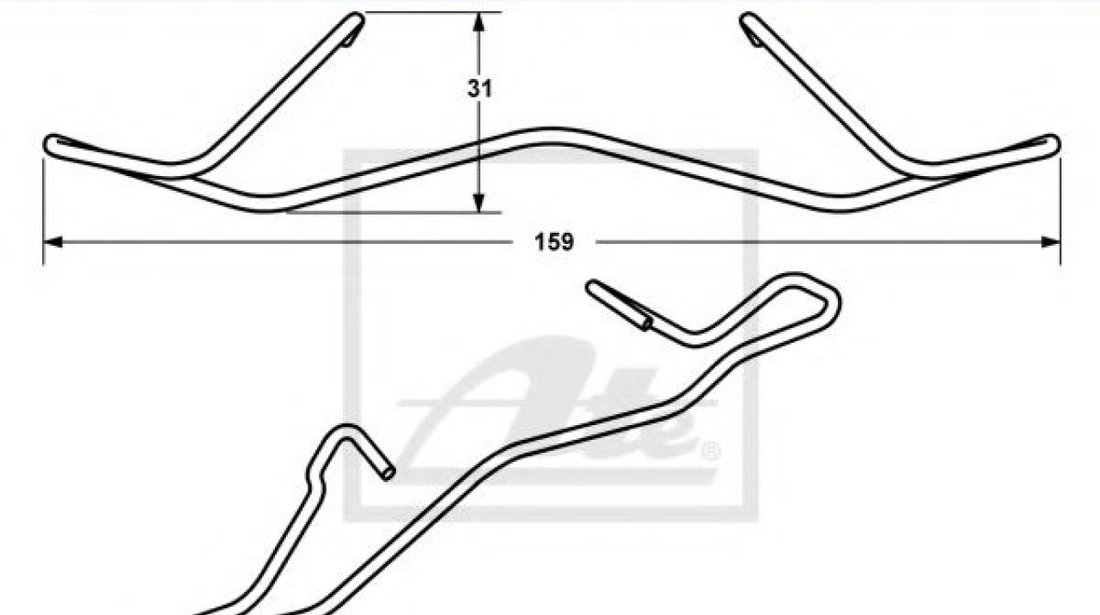 Arc, etrier frana CITROEN C4 Picasso I (UD) (2007 - 2013) ATE 11.8116-0356.1 piesa NOUA