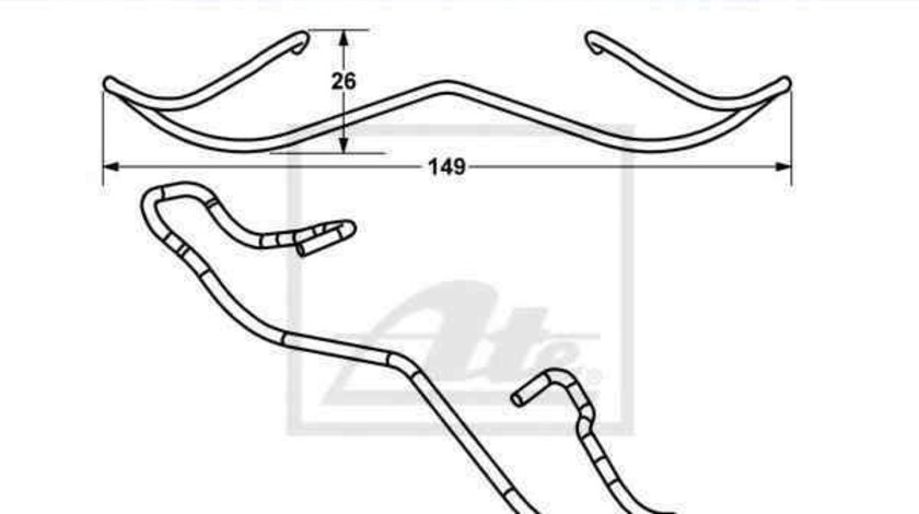 Arc, etrier frana FORD FIESTA V (JH_, JD_) ATE 11.8116-0301.1