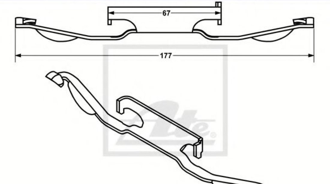 Arc, etrier frana FORD GALAXY (WA6) (2006 - 2015) ATE 11.8116-0206.1 piesa NOUA