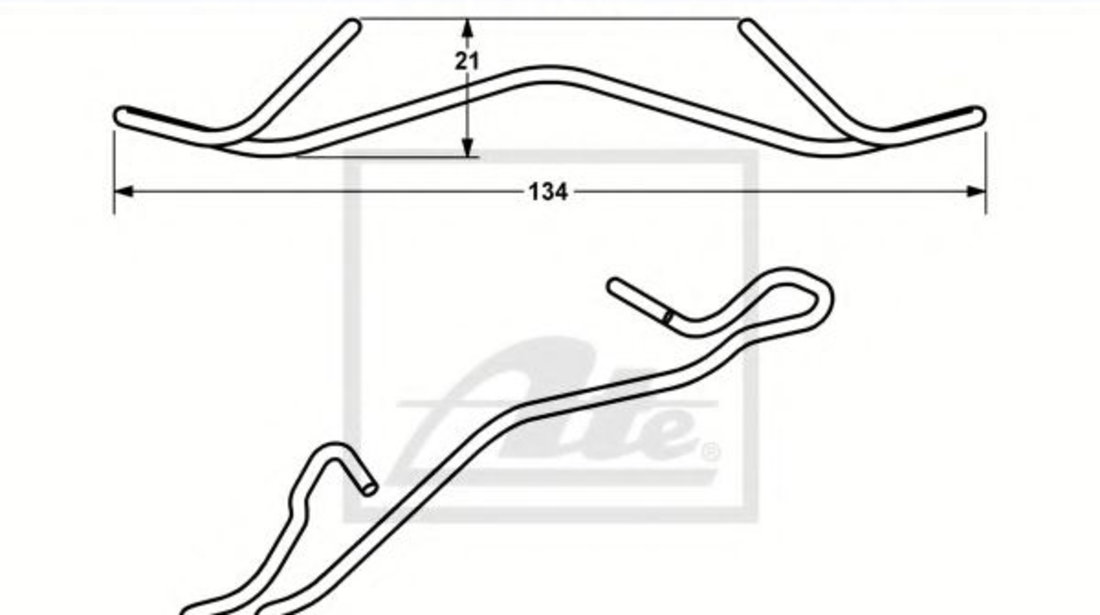 Arc, etrier frana FORD KA (RB) (1996 - 2008) ATE 11.8116-0264.1 piesa NOUA