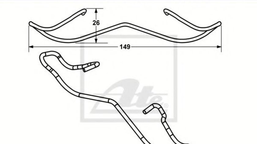 Arc, etrier frana FORD MONDEO II Limuzina (BFP) (1996 - 2000) ATE 11.8116-0301.1 piesa NOUA