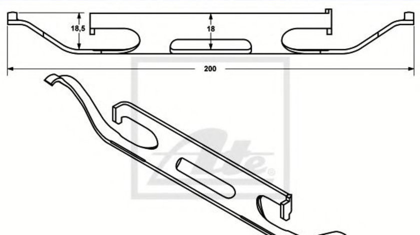 Arc, etrier frana MERCEDES C-CLASS (W202) (1993 - 2000) ATE 11.8116-0133.1 piesa NOUA