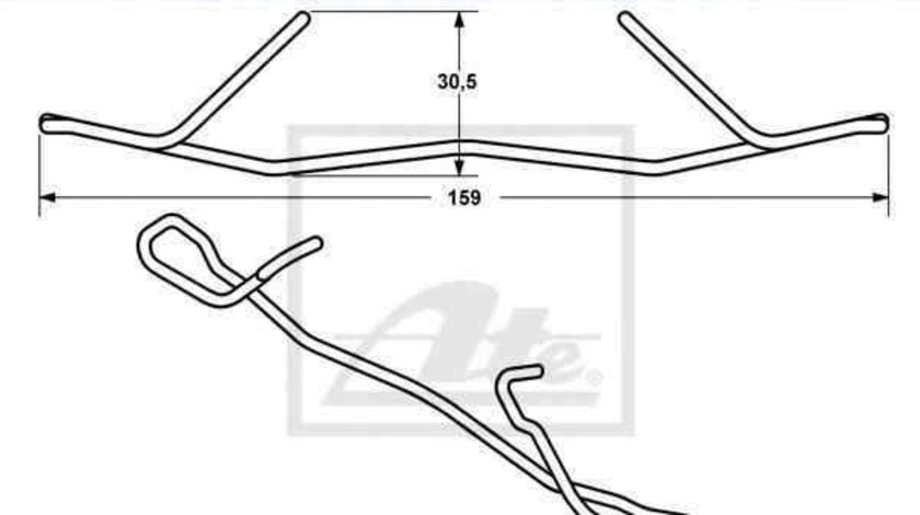 Arc, etrier frana MINI MINI Cabriolet (R52) ATE 11.8116-0274.1