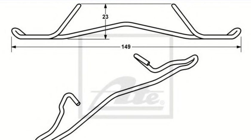 Arc, etrier frana OPEL ASTRA F Hatchback (53, 54, 58, 59) (1991 - 1998) ATE 11.8116-0097.1 piesa NOUA