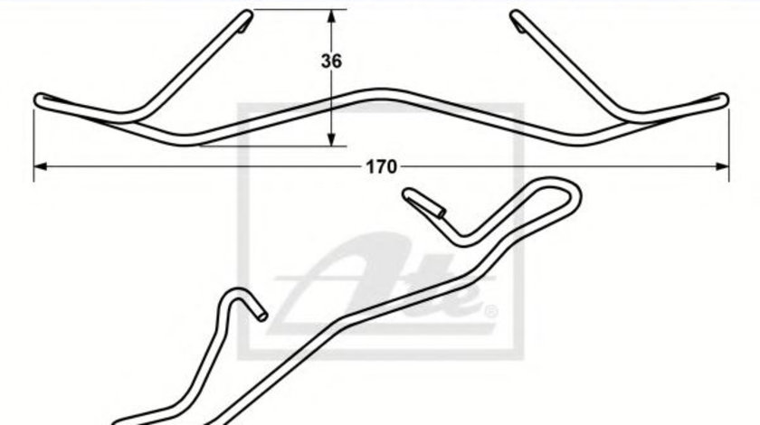 Arc, etrier frana SEAT ALHAMBRA (710, 711) (2010 - 2016) ATE 11.8116-0071.1 piesa NOUA