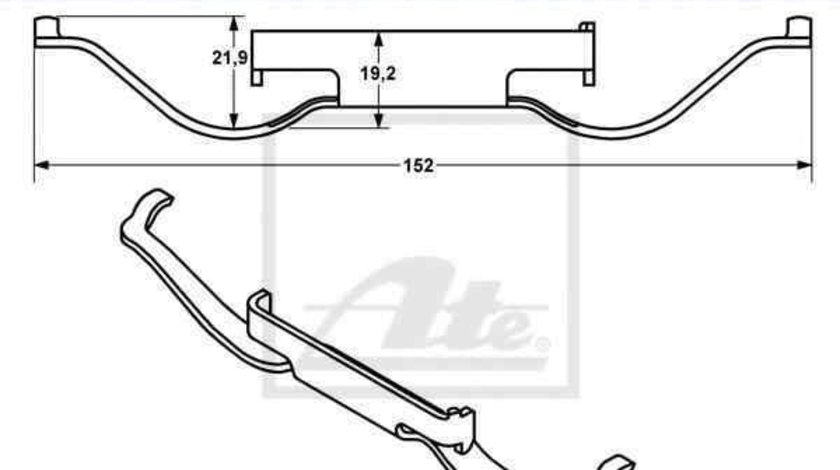 Arc, etrier frana SEAT ALHAMBRA (7V8, 7V9) ATE 11.8116-0326.1